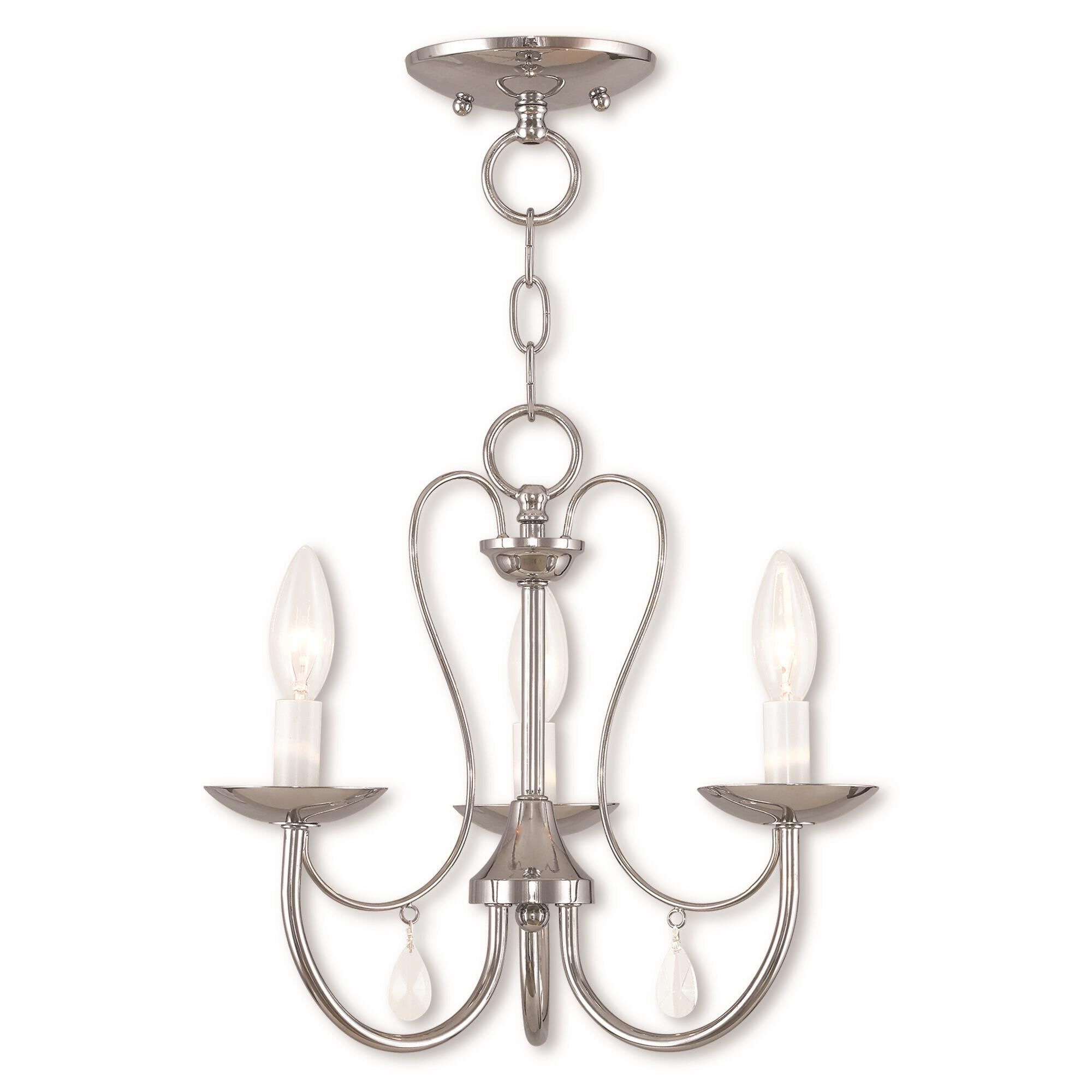 Mirabella 14 Inch 3 Light Mini Chandelier by Livex Lighting